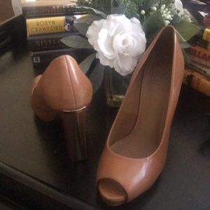 Gently used Tory Burch block heels